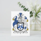 Wainwright Familienwappen Postkarte (Stehend Vorderseite)