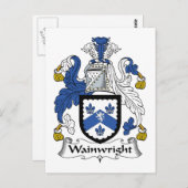 Wainwright Familienwappen Postkarte (Vorne/Hinten)