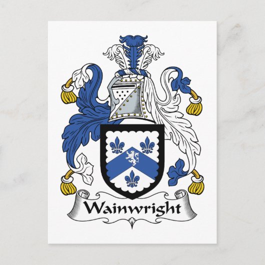 Wainwright Familienwappen Postkarte (Vorderseite)
