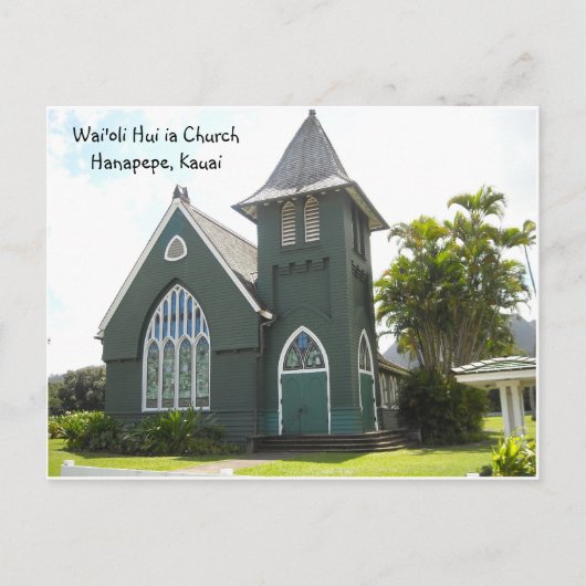 Wai'oli Hui ia Church Postkarte (Vorderseite)