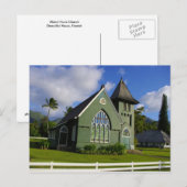 Waioli Huiia Church - Kauai Postkarte (Vorne/Hinten)