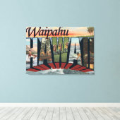 Waipahu, Hawaii - Große Briefszenen Leinwanddruck (Insitu (Holzboden))