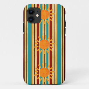 Waipahu Pipeline gestreifter hawaiianischer Surfbo Case-Mate iPhone Hülle