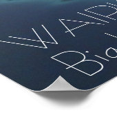 Waipio Valley Big Island Hawaii landschaftliches P Poster (Ecke)