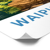 Waipio Valley Hawaii Travel Print Poster (Ecke)
