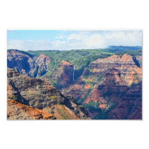 Waipoo Falls in Waimea Canyon, Kauai, Hawaii Fotodruck