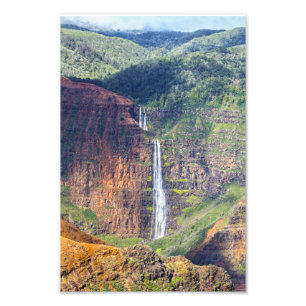 Waipoo Falls, Waimea Canyon, Kauai, Hawaii Fotodruck