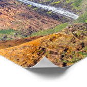 Waipoo Falls, Waimea Canyon, Kauai, Hawaii Poster (Ecke)
