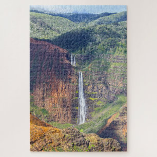 Waipoo Falls, Waimea Canyon, Kauai, Hawaii Puzzle