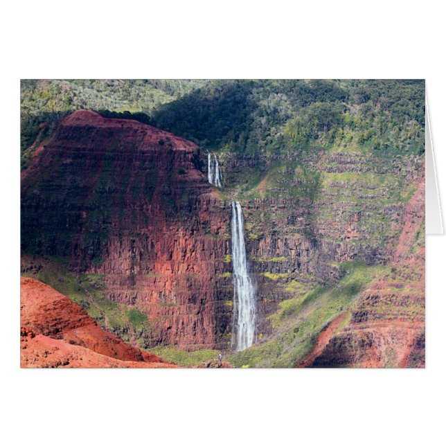 Waipoo fällt in Waimea Schlucht auf Kauai (Vorderseite (Horizontal))