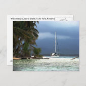 Waisaladup (grüne Insel), Kuna Yala, Panama Postkarte (Vorne/Hinten)
