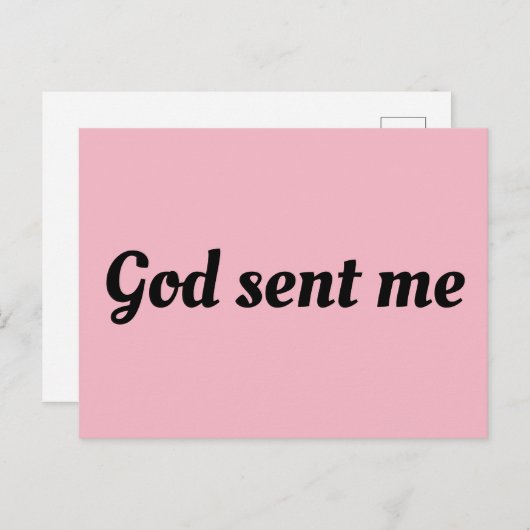 Waise Black Allison Zitat Gott schickte mich Postkarte (Vorne/Hinten)