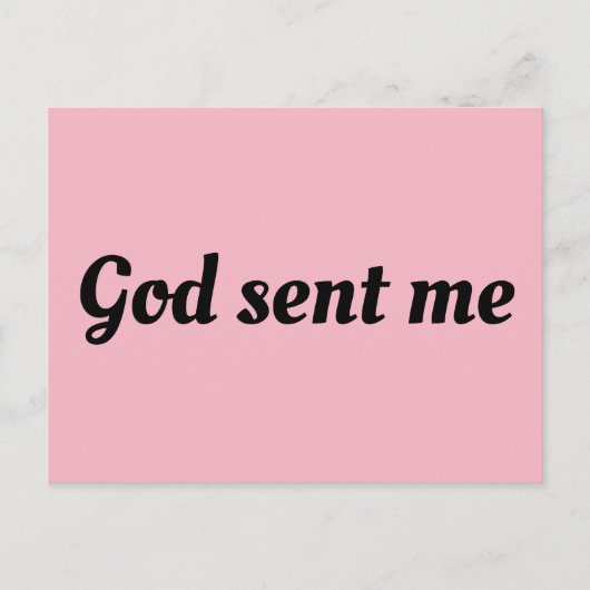 Waise Black Allison Zitat Gott schickte mich Postkarte (Vorderseite)