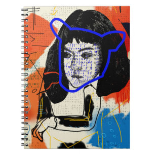 Waisenabstrakter M Klon des SCHWARZ- - Projekt Notizblock