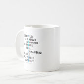 Waisenklon-Verein des SCHWARZ-| - Anagramm Kaffeetasse (Vorderseite Links)