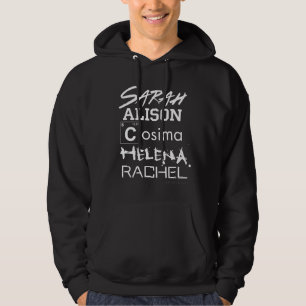 Waisenklon-Verein-Schwestern des SCHWARZ- Hoodie
