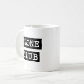Waisenklon-Verein-Typografie des SCHWARZ-| Kaffeetasse (Vorderseite Links)