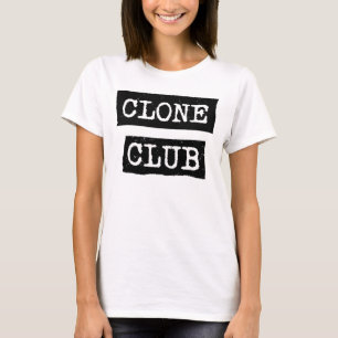 Waisenklon-Verein-Typografie des SCHWARZ-  T-Shirt