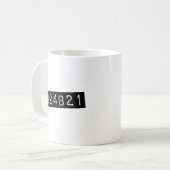 Waisenschwarzes 324B21 Kaffeetasse (Vorderseite Links)