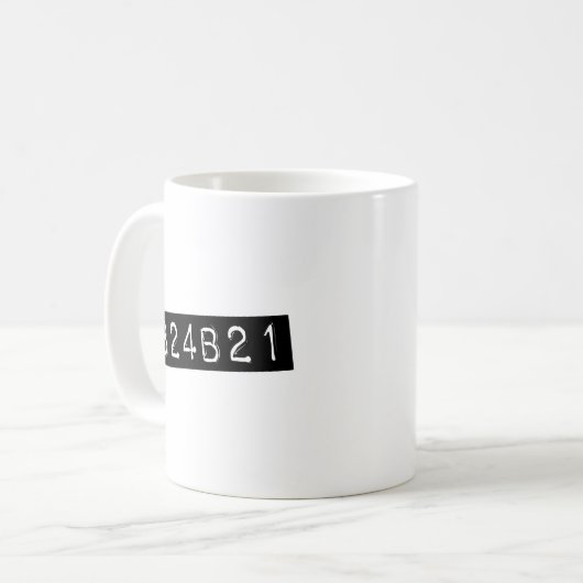 Waisenschwarzes 324B21 Kaffeetasse (Vorderseite Links)