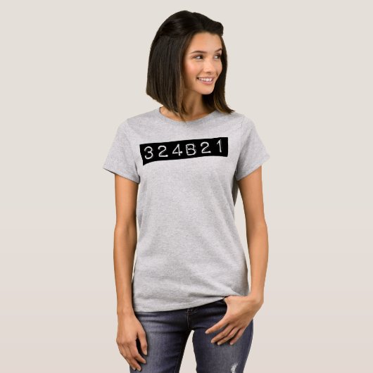 Waisenschwarzes 324B21 T-Shirt (Vorne ganz)