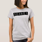 Waisenschwarzes 324B21 T-Shirt (Vorderseite)