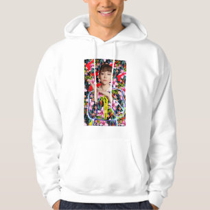 Waisenschwarzes   Alison - Blumenmuster Hoodie