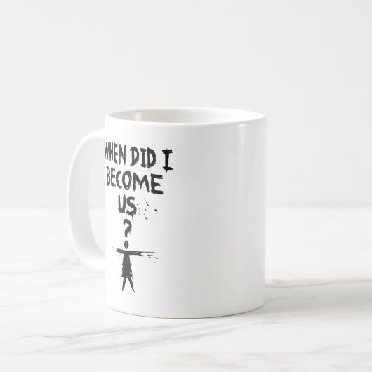 Waisenschwarzes |, als ich tat, stehen uns? kaffeetasse (Vorderseite Links)