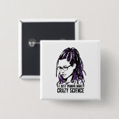 Waisenschwarzes | Cosima - verrückte Wissenschaft Button (Vorne & Hinten)