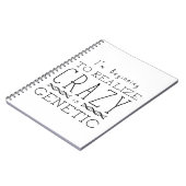 Waisenschwarzes |, das verrückt ist, ist genetisch notizblock (Linke Seite)