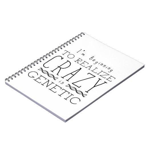 Waisenschwarzes |, das verrückt ist, ist genetisch notizblock (Linke Seite)