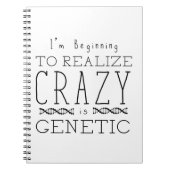 Waisenschwarzes |, das verrückt ist, ist genetisch notizblock (Vorderseite)