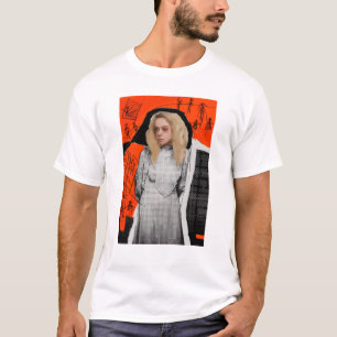 Waisenschwarzes Helena - gotische Skizze T-Shirt