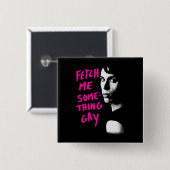 Waisenschwarzes | holen mir homosexuelles etwas button (Vorne & Hinten)