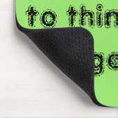 Waisenschwarzes: Ich fange das verrückte tothink Mousepad (Ecke)