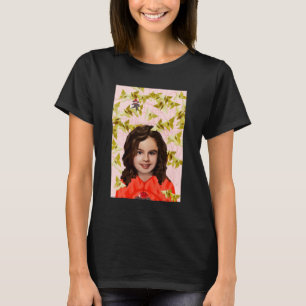Waisenschwarzes Kira - Girly Origami T-Shirt