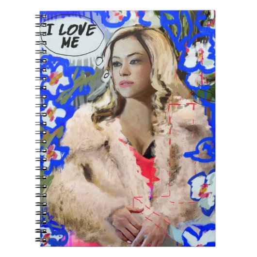 Waisenschwarzes | Krystal Goderitch - Blumenskizze Notizblock (Vorderseite)