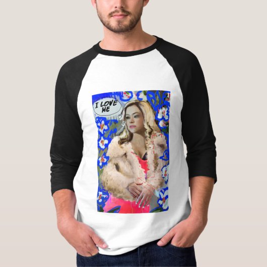 Waisenschwarzes | Krystal Goderitch - Blumenskizze T-Shirt (Vorderseite)