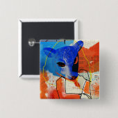 Waisenschwarzes | M - Schaf-Masken-Silhouette Button (Vorne & Hinten)