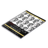 Waisenschwarzes "zusammen sind wir ein" Notizbuch Notizblock (Linke Seite)