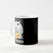 Wait I'm Goated Cat Silly Cats Meme Costume Men Wo Kaffeetasse (Vorderseite Links)