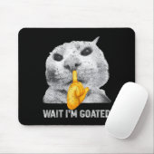 Wait I'm Goated Cat Silly Cats Meme Costume Men Wo Mousepad (Mit Mouse)