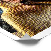 Wait I'm Goated Y2k Funny Thinking Monkey Meme Bra Poster (Ecke)