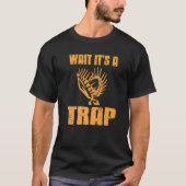 Wait It's A Trap Cool Venus Flytrap Retro Present T-Shirt (Vorderseite)