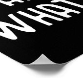 Wait What_ - Populäre Slang Quote für Teens Poster (Ecke)