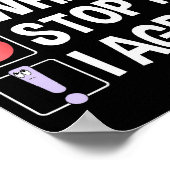 Wait What Stop It I Agree Funny Englieacher Punctu Poster (Ecke)