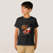 Wait Your Turn Fat Boy Funny Santa & Turkey Ch T-Shirt (Vorne ganz)
