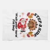 Wait Your Turn Fat Boy Funny Thanksgiving  Geschirrtuch (Horizontal)
