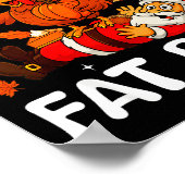 Wait Your Turn Fat Boy Funny Thanksgiving Turkey C Poster (Ecke)