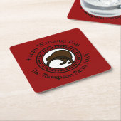 Waitangi Day kann Text bearbeiten Neuseeland Rechteckiger Pappuntersetzer (angewinkelt)